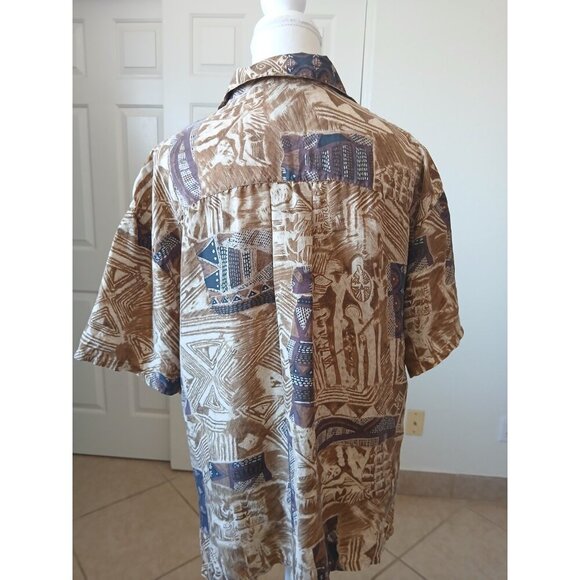 Options Melarose Womens Blouse Shirt Button Up Collared 100% Silk Short Sleeve - Picture 2 of 15